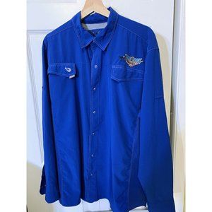 Mojo Fishing Long Sleeve Blue Third Coast‎ Beach Co Sz XL